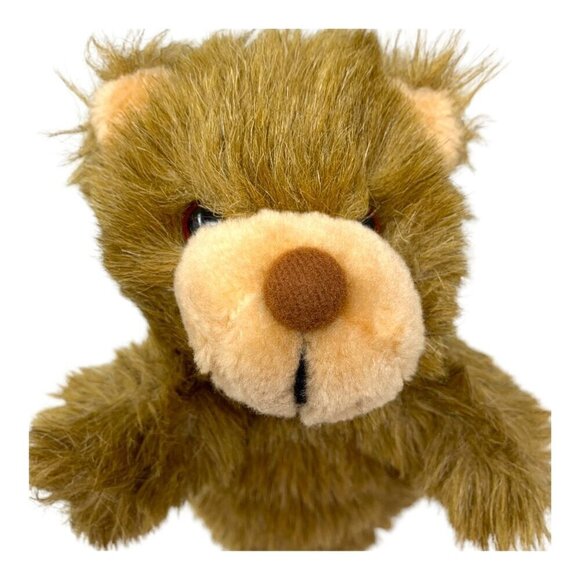 Realistic Brown Bear Hand Puppet Toy Gift Plush Animal Pretend Play Educational - Picture 2 of 9